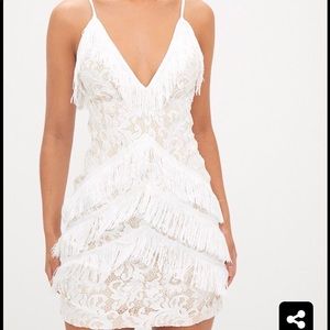 Pretty little thing white lace dress